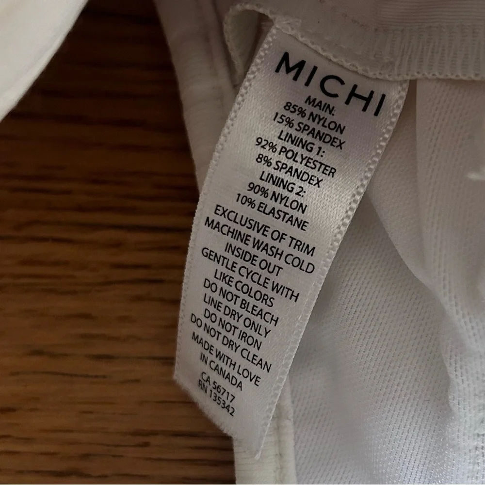 Nwt michi haze longline ivory sports‎ bra medium white